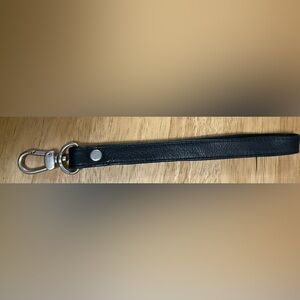 Black wristlet strap
